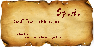 Szászi Adrienn névjegykártya