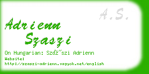 adrienn szaszi business card